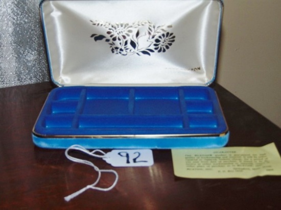 Vtg & Lady Buxton Velour Covered Jewelry Box