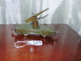Vtg Pre War Marx Army Supply Train Gun Car