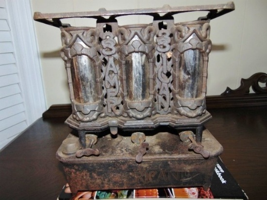 Antique Cast Iron Oil Burning Sad Iron Heater Or Camp Stove #33 By American