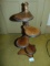 Vtg Solid Wood Display Stand