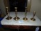 4 Vtg Baldwin Brass Candle Holders