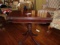Antique Solid Mahogany Swivel Top Game Table