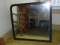 Vtg Wall Mirror In A Black Wood Frame W/ Wood Backing By Tomlinson Chair Co.