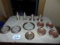 12 Pieces Of Sterling Silver: Coasters, Salt & Pepper Shakers, Candle Holders &