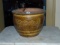 Vtg Oriental Red Clay Pottery Planter W/ Embossed Dragons