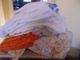Lot Of Hand Made Table Cloths, Place Mats, Etc