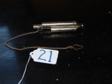 Vtg 3 Chamber Train Conductor's Whistle W/ Chain