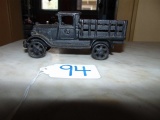 Vtg Cast Iron Ford Stake Truck