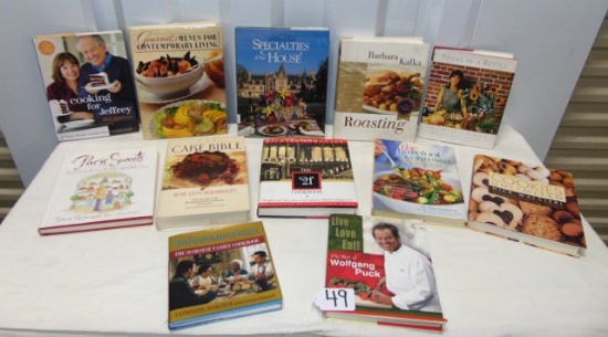 Lot Of 12 Hard Cover Cookbooks