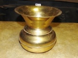 Vtg Brass Spittoon