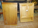 2 Solid Wood Cabinets ( Local Pick Up Only)