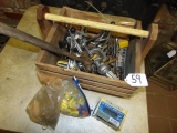 Wooden Tote Full Of Good Tools ( Local Pck Up Only)