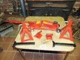 M V P Hydraulic 4000 Lb Floor Jack W/ Jack Stands ( Local Pck Up Only)