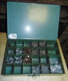 Metal Compartmentalized Parts Box W/ Contents