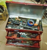 Metal Tool Box Flled W/ Quality Tools (local Pickup Only)