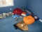 Young Boy's Room Lot: Various Pillows, Pressed Steel Truck, Sports Books, Etc - Local Pick Up Only