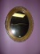 Nice Oval Wall Mirror In Gilded Frame