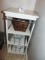 Wooden Bathroom Rack W/ Metal Baskets - Local Pick Up Only