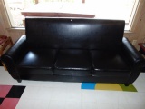 Very Clean Vinyl Covered Couch - Local Pick Up Only
