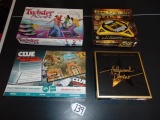 Lot Of 4 Family Games: Premier Edition Of Hollywood Domino; N I B Clue;