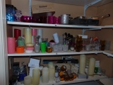 3 Shelves Full Of Various Candles & Tea Lights - Local Pick Up Only