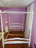 Vtg Queen Size Canopy Bed Frame - Local Pick Up Only