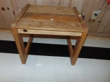 Vtg Knotted Pine End Table - Local Pick Up Only