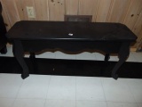 Solid Wood Bench That Has Been Painted Black - Local Pick Up Only