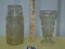 Vtg 1984 Mr. Peanut Jar & A Vtg Soda Fountain Sundae Glass