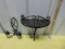 Wrought Iron Wall Mount Candle Holder & Decorative Wall Shelf