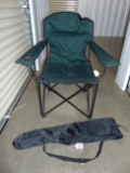 Never Used Folding Chair W/ Carry Case- Weight Upto 225 Lbs