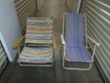 Pair Of Folding Beach Chairs