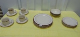 Vtg Elegancett Stoneware Service For 4, Made In Japan