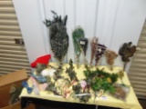 Nice Arts & Crafts Lot: Faux Plants, Ribbon, Twine, Etc