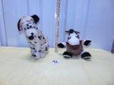 2 Plush Toys: Disney Dalmatian & A Laughing Horse