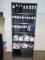 Tall 6 Shelf Metal Open Faced Cabinet On Casters, Contents Not Included (office) Local Pick Up Only