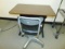 Smaller Table Desk W/ Vtg Rolling Office Chair (office) Local Pick Up Only