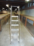 Steel 6 Step Warehouse Safety Ladder (plant) Local Pick Up Only