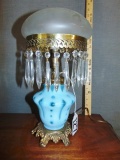 Vtg 1940s-50s Fenton Table Lamp (office)