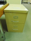 2 Drawer Metal File Cabinet, Contents Not Included (office) Local Pick Up Only