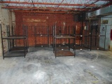 6 All Steel Square Storage Racks, Contents Not Included (plant) Local Pick Up Only