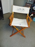 Folding Director's Style Chair W/ Canvas Back & Seat & Wood Frame (office) Local Pick Up Only