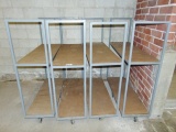 4 Rolling Steel Frame Carts (plant) Local Pick Up Only