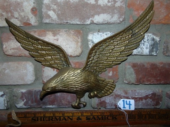 Solid Brass Wall Hanging Eagle