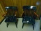 Matching Set Of Nichols & Son Solid Wood Windsor Style Chairs (local Pick Up Only)