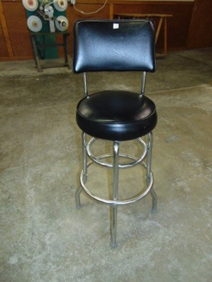 Chromed Steel W/ Vinyl Covering Bar Stool