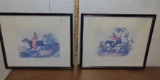 2 Vtg Equestrian Prints By Carle Vernet