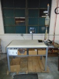 Shirt Prep Table W/ Gravity Feed Industrial Steam Iron (plant) Local Pick Up Only