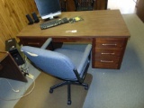 Nice Office Desk, Chair & Clear Plastic Mat (local Pick Up Only )
