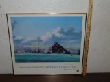 Autographed Print Of Mulford Farm In East Hampton By Ralph Carpentier